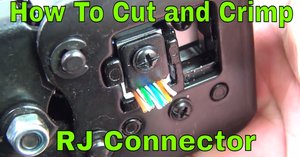 YouTube - How To Easy Connect RJ45 connectors and crimp tool review
